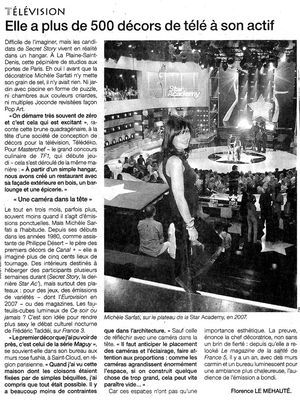 Michèle Sarfati, TélédékoOuest france / article du 17 août 2010